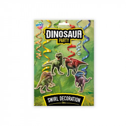 Dínós parti dekoráció, 6 db Party dekoráció Grafix