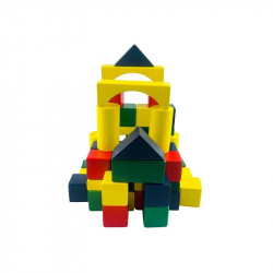 Fa építőkocka, 50 db