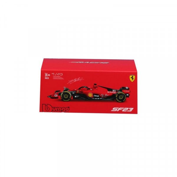 Bburago 1/43 F1 versenyautó - Ferrari SF-23 (With helmet) (#16 Leclerc)