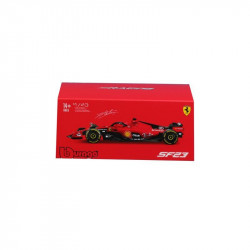 Bburago 1/43 F1 versenyautó - Ferrari SF-23 (With helmet) (#16 Leclerc) Autó, jármű Bburago