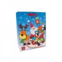 Papírtasak karácsonyi, prémium M 18x23cm