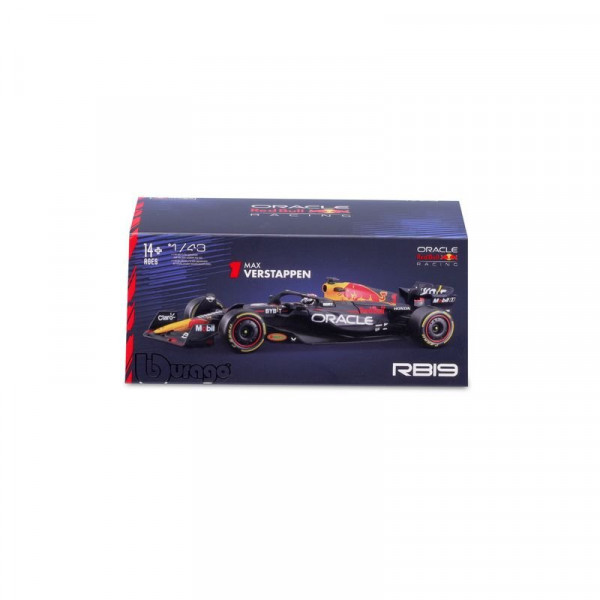 Bburago 1/43 F1 versenyautó - Red Bull RB19 (With helmet) (#1(Max Verstappen)