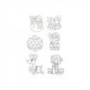 Festhető ablakdísz sablon, 6 db