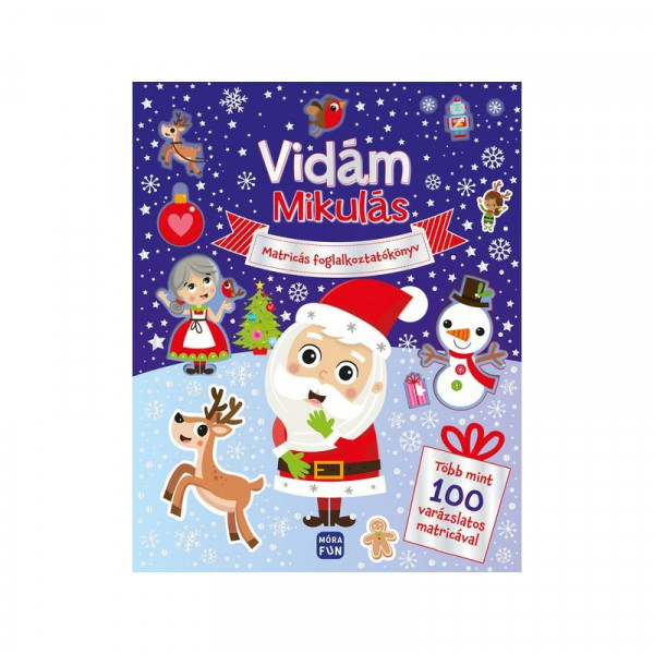 Vidám Mikulás- Matricás foglalkoztatókönyv