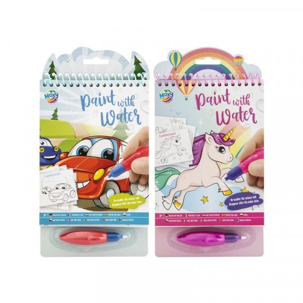 Fess vízzel, 23x14 cm, 5 lap, vízceruza, 2 féle