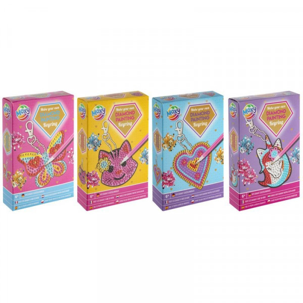 Gyémántfetős kulcstartó készítő, 4 féle