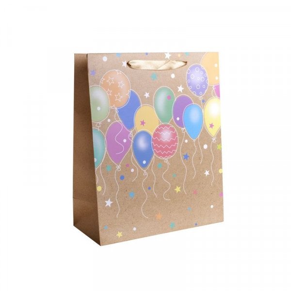 Papírtasak színes lufik 31*42