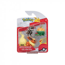 Pokémon 3 db-os figura - Appltun, Tyrunt, Flareon Mesefigura