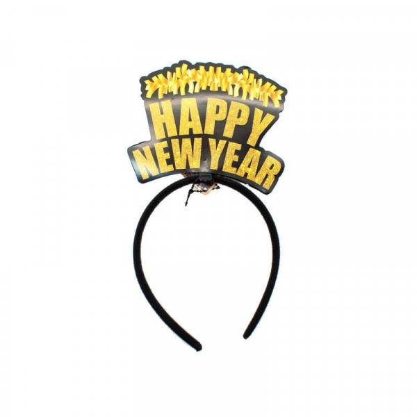 Happy New Year Fejdísz  13 Cm, többféle