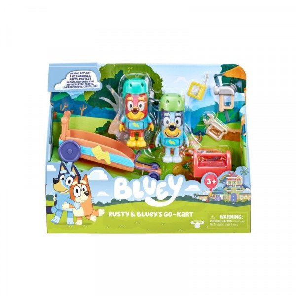 Bluey Gokart Készlet 2 Figurával