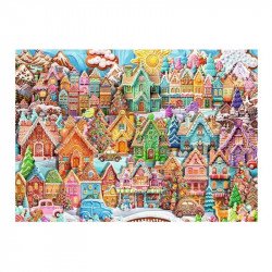 Puzzle 1000 db - Karáconyi süti falu 1000-2999 darabos puzzle Ravensburger