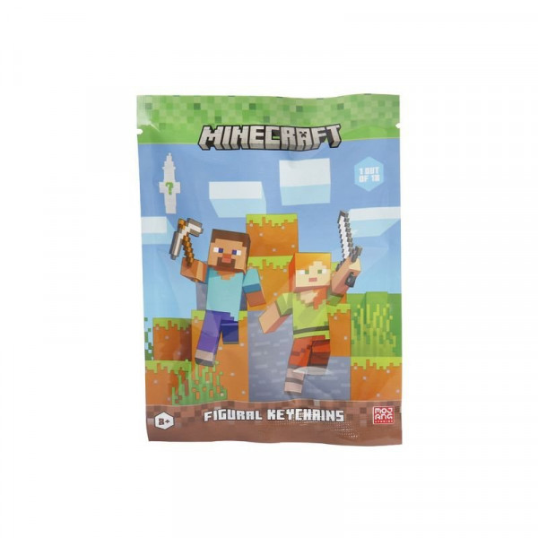 Minecraft figura kulcstartó tasakban