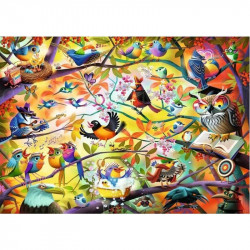 Puzzle 1000 db - Szorgos madárkák