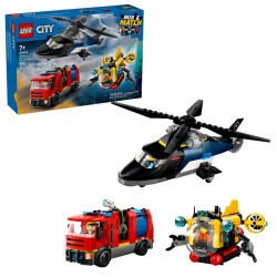 LEGO 60462 Helikopter, tűzoltóautó és tengeralattjáró egy csomagban LEGO® LEGO