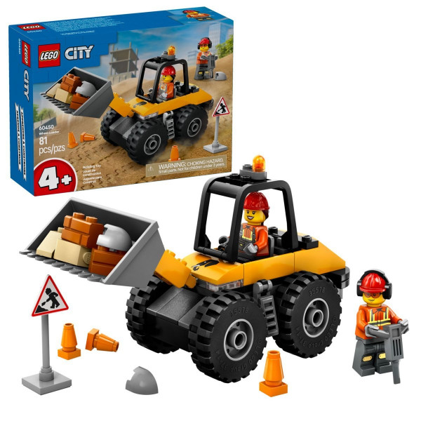 LEGO 60450 Sárga kerekes rakodógép