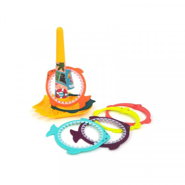 Homokozó- és dobálójáték 2x3 gyűrűvel