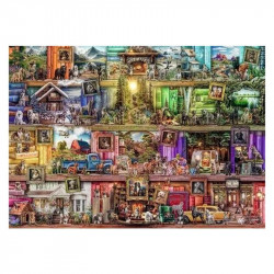 Puzzle 1000 db - Kutyus könyvtár 1000-2999 darabos puzzle Ravensburger