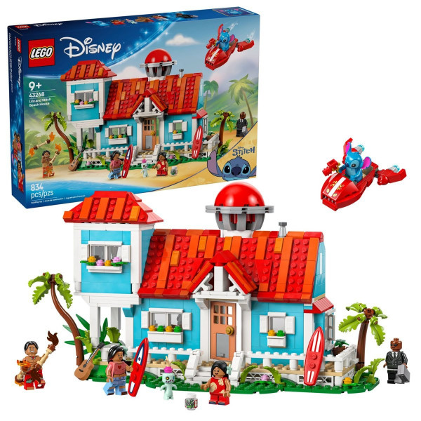 LEGO 43268 LILO ÁS STITCH TENGERPARTI HÁZA