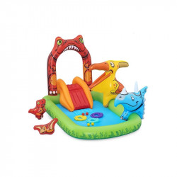 Jurassic Splash játéksziget 2, 41 m x 1, 40 m x 1, 37 m Matrac, szörf, ráülős állatok Bestway