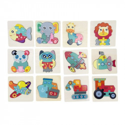 Fa puzzle, 12 féle
