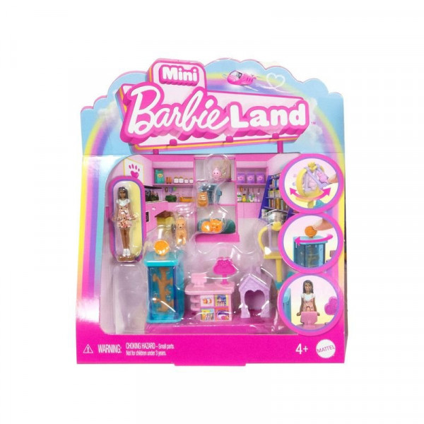 Barbie mini BarbieLand játékszett - kisállatbolt