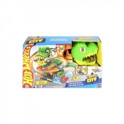 Hot wheels T-rex támadás pályaszett Autópálya, parkolóház Hot Wheels