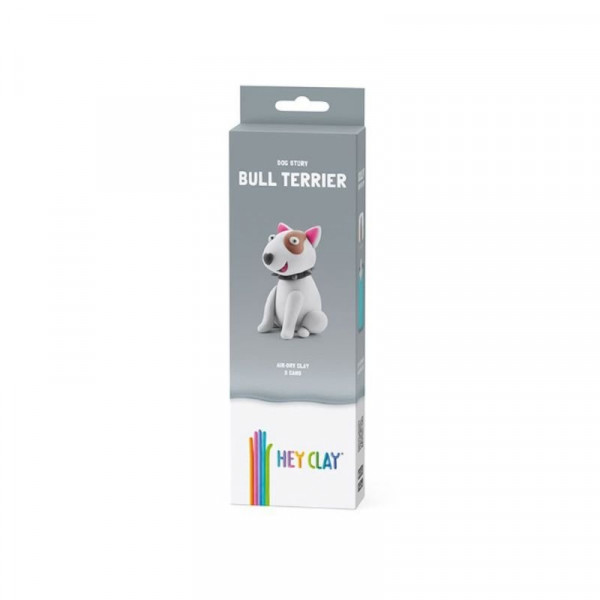 Hey Clay Figura Kutyák Bull Terrier