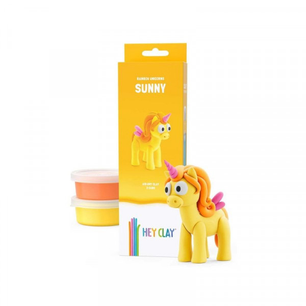 Hey Clay Figura Unikornis Sárga Sunny