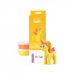 Hey Clay Figura Unikornis Sárga Sunny Gyurma Hey Clay