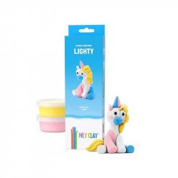 Hey Clay Figura Unikornis Kék Lighty Gyurma Hey Clay