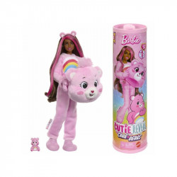 Barbie cutie reveal: Gondos bocsok sorozat - Szivárvány bocs Baba, babakocsi Mattel