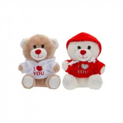 Plüss maci 11 cm I love you pulcsiban, 2 féle 20 cm alatt Nincs