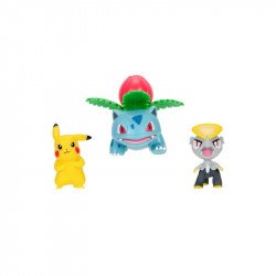 Pokémon 3 db-os figura csomag -  Pikachu, Jangmo-o, Ivysaur Gyűjthető Nincs