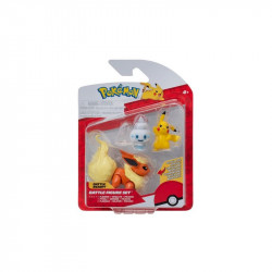 Pokémon 3 db-os figura csomag -  Pikachu, Vanillite, Flareon