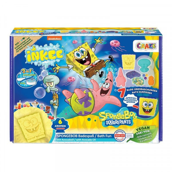 Inkee, vegan fürdő szett nagy SpongyaBob