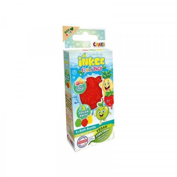 Inkee, vegan fürdő forma gyümölcs 3db-os