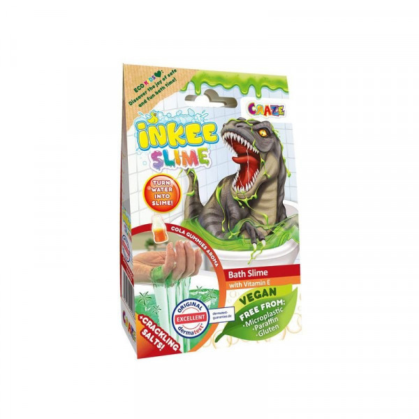 Inkee, vegan fürdő slime dino, coca-cola aromájú Inkee, vegan fürdő slime dino, coca-cola aromájú
