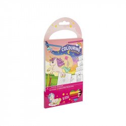 Kifestő és foglalkoztazó szett 5 ceruzával, 2 féle Festés, színezés, rajzolás Grafix