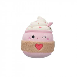 Squishmallows: Jenny a kacsintó, világosrózsaszín latte 20cm Kártya Squishmallows
