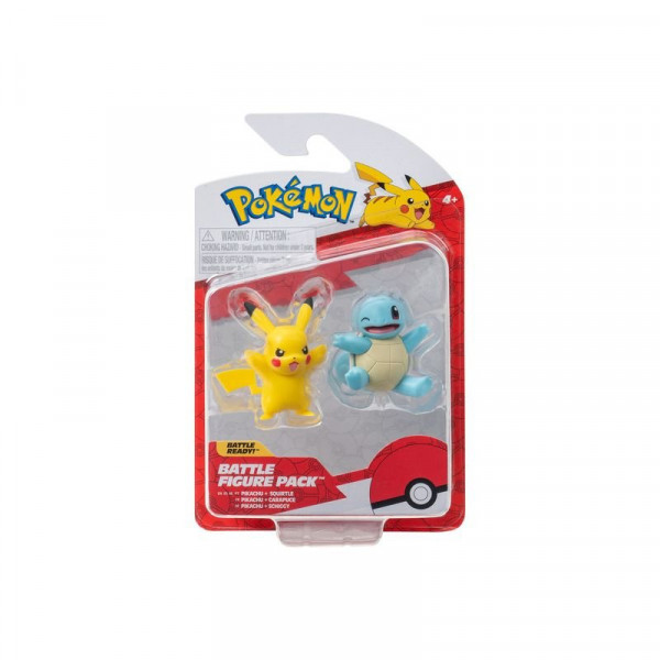 Pokémon 2 db-os figura - Squirtle, Pikachu