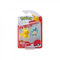 Pokémon 2 db-os figura - Squirtle, Pikachu Kártya Nincs