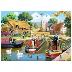 Puzzle 1000 db - Egy forgalmas nap a csatornában