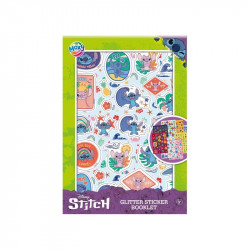 Csillogó matrica könyv, A5, 8 lap - Stitch Matrica Grafix