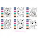 Fess vízzel, 6 lap, vízceruza - Gabi babaháza