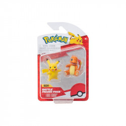Pokémon 2 db-os figura - Charmander, Pikachu Kártya Nincs