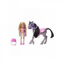 Barbie Chelsea és pónilova készlet Baba, babakocsi Mattel