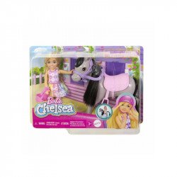 Barbie Chelsea és pónilova készlet Baba, babakocsi Mattel