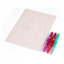 Fújó filctoll szett, A4, 3 tollal, Gabi babaháza