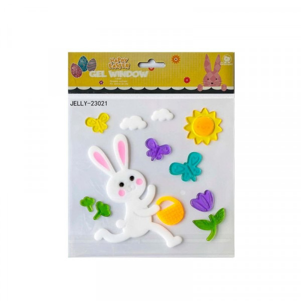 Ablakzselé nyuszi kosárral