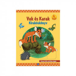 Vuk és Karak kirakós könyv Kifestő, matricaalbum Móra
